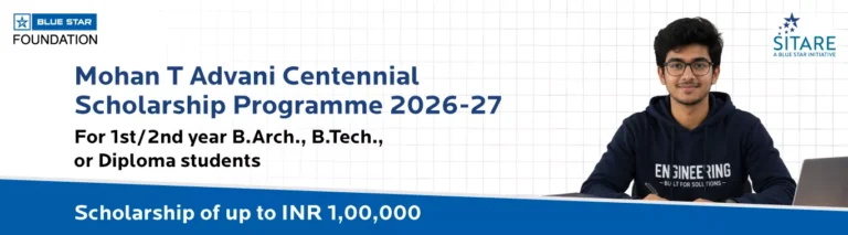 Mohan T Advani Centennial Scholarship Programme for Diploma Students 2026-27