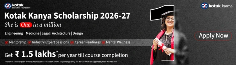 Kotak Kanya Scholarship 2026-27