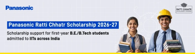 Panasonic Ratti Chhatr Scholarship 2026-27